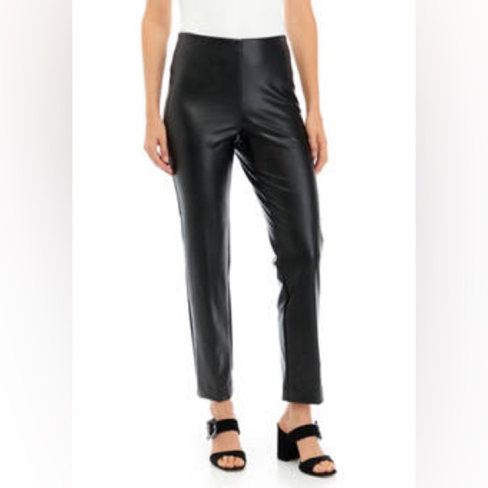 THE LIMITED | Black vegan leather tapered pant